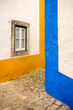 Obidos graphic lines in town
