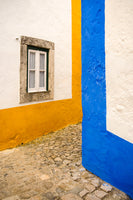 Obidos graphic lines in town